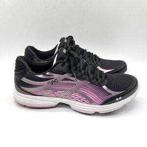 Ryka Womens Size 9.5 Devotion‎ Plus 3 Black Purple Sneakers Shoes